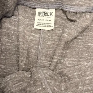NEW Pink Victoria's Secret women's small gray/black jogger sweatpants thumbnail 2