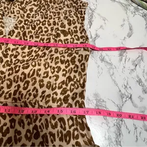 Anthropologie Pilcro leopard print cheetah dress Sz S‎ thumbnail 7
