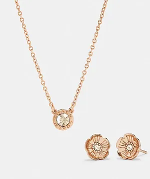 Coach Necklace And Earrings Set thumbnail 3
