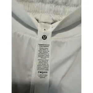 Lululemon Hotty Hot Short *High-Rise Long 4" White Size 4 thumbnail 3