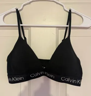 Calvin Klein Black Logo Elastic Wireless Bralette thumbnail 1