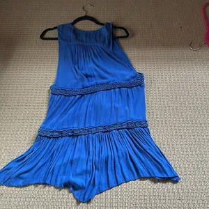 Free People dress or top blue medium tiered m thumbnail 5