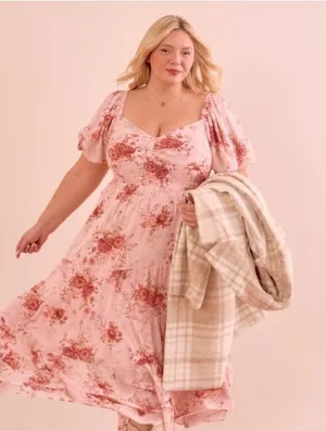 Arula Alayna Floral Maxi Dress 1X NWT thumbnail 1