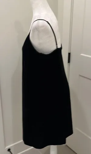 NWT Abercrombie & Fitch Black Velvet Dress Sz M thumbnail 4