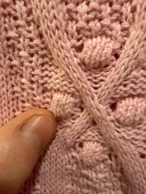 Entro Chunky Knit Sweater Sleeveless Top With Feather Detail Pink thumbnail 4