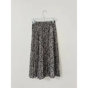 A New Day Leopard Print Pleated Midi Skirt XS Animal Print thumbnail 3