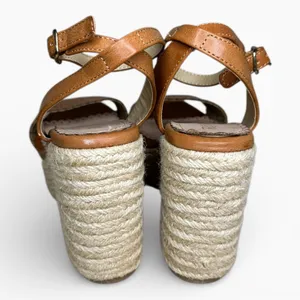 RESTRICTED BRAND Jute Platform Espadrille Wedge Sandal Sz 7 thumbnail 4