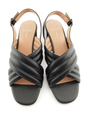 New LINEA PAOLO Size 8 ISABEL Strappy Crossover Sandals‎ Heels Shoes thumbnail 1
