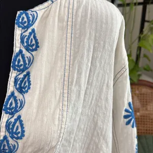 Free People We The Free Lagos Embroidered Boho Hippie Pullover Hoodie thumbnail 3