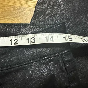 Reiss black coated animal print mid rise jeans pants 30 thumbnail 6