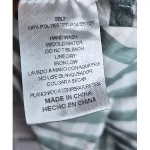 &merci Gingham Peplum Blouse Size L Green White Ruffle Cap Sleeve Tie Back Top thumbnail 8