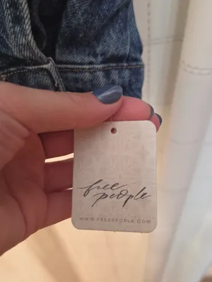 Free People Wee The Free Jade Denim Jacket thumbnail 9