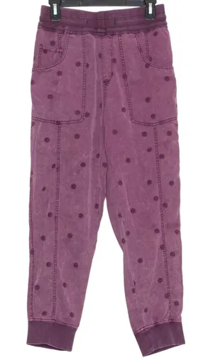Pilcro Nomad Pants Joggers Lyocell Pull On Purple XS Coastal Nautical Sailor thumbnail 1