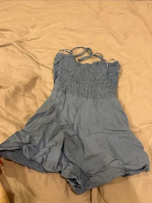 Zara linen romper thumbnail 3