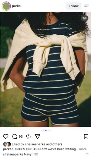 PARKE striped navy set  thumbnail 3