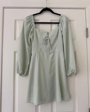 Abercrombie Mint Green Corset Bodice Dress small thumbnail 1