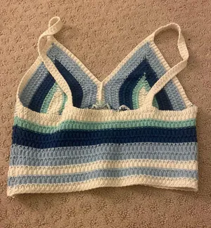 Crochet Top Blue thumbnail 2
