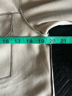ZARA Women's Beige Faux Suede Contrast Piped Jacket Size S thumbnail 7