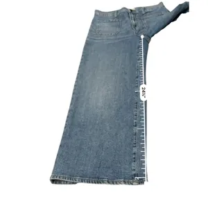 Madewell Wide Leg Crop Jeans Womens 26 Blue High Rise Patch Pocket Denim thumbnail 12