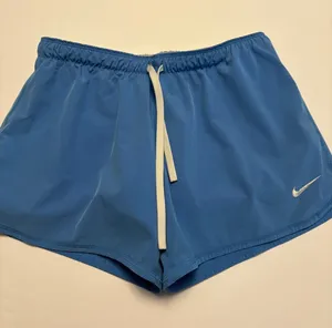 Nike Running Shorts Women Medium Blue Dri-FIT Just Do It Waistband 3 Inch Inseam thumbnail 1
