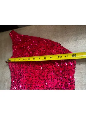 LaVetir Hot Pink Sequin Mini Dress One Shoulder Bodycon Party Cocktail Glam Y2K thumbnail 8