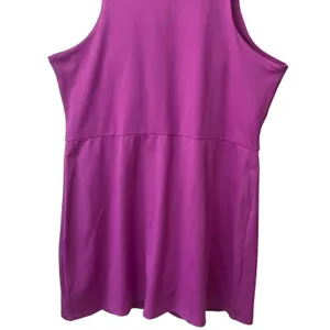 NEW GapFit Active Tank‎ Dress Built in Bra and Shorts Deep Rosebud Comfort XXL thumbnail 7