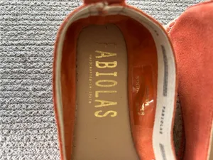 Fabiolas Floral Embroidered Coral Suede Leather Espadrilles Size 38 thumbnail 12