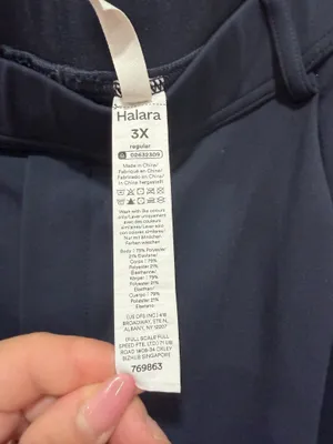 Halara Flex™ DayStretch High Waisted Straight Leg Work Pants Midnight Blue Size 3x thumbnail 10