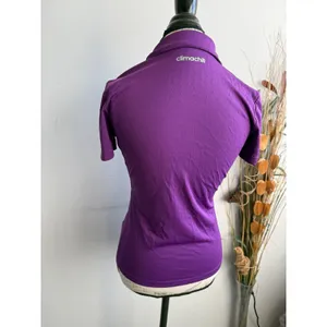 Adidas Climachill Purple Short Sleeve Polo‎ Shirt Womens Performance Activewear thumbnail 2