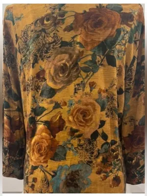 Soft Surroundings XL Floral Embroidered V-Neck‎ Tunic Top Hippie Boho thumbnail 5