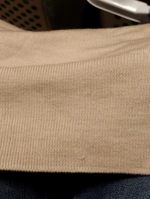 Banana Republic Light Beige/Pink Merino Wool Crewneck Sweater thumbnail 5