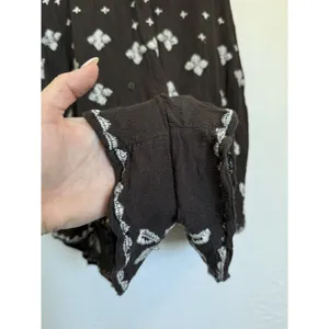 Intimately Free People Black Tank Flowy Cut Out V Neck‎ Sequin Romper X Small thumbnail 5