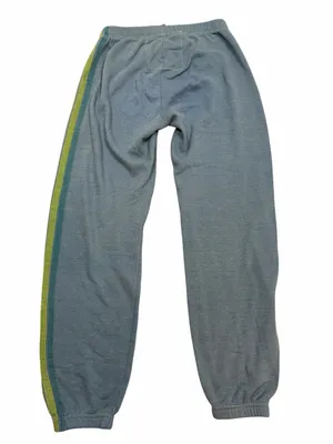 Aviator Nation 5 Stripe Rainbow Jogger Loungewear Retro Streetwear Blue Size S thumbnail 2