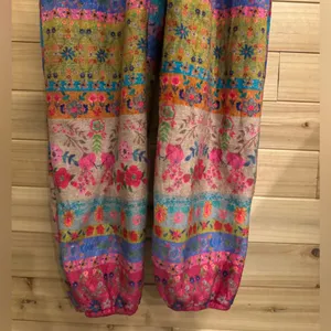 Natural Life Large Colorful Bohemian Fair Isle Print Fleece Zip Up One Piece PJ thumbnail 2