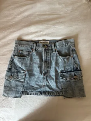 Aritzia Denim Skirt Mini thumbnail 4