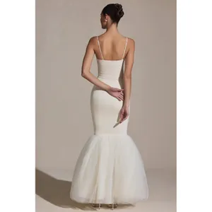 Oh Polly‎ Adelpha Tulle Hem Fishtail Gown Ivory Size 6 NWT thumbnail 3