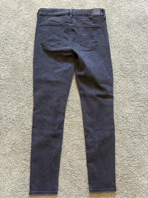 American Eagle Next Level Stretch Jegging Black Womens Size 12 Mid Rise thumbnail 10
