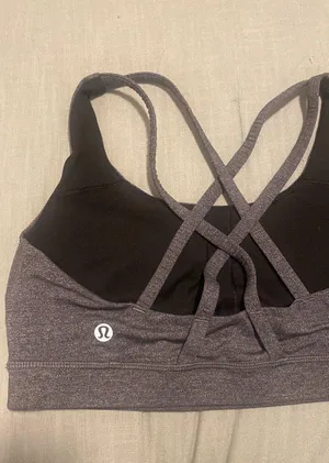 Lululemon Heather Gray Sports Bra Size 6 thumbnail 3