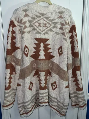 Altar'd State Oversized Boho Knit Cardigan Medium thumbnail 2