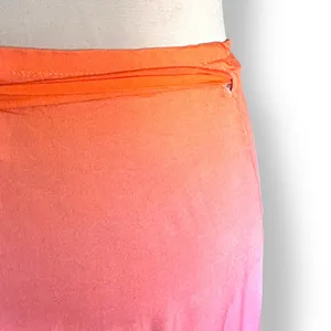 Farm Rio Toucan Sarong Wrap Midi Skirt Tassel Trim Tropical Resort Beach Coverup thumbnail 4