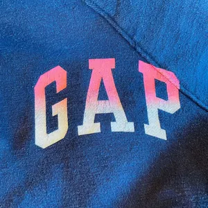 Gap 1969 spell out ombré navy zip up hoodie thumbnail 4