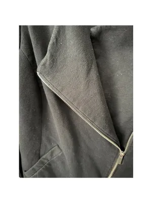 Mossimo Black Asymmetrical Zip Blazer Jacket Plus XXL thumbnail 7