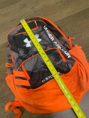 Under Armour Storm Heatgear Orange Gray Camouflage Camo 2 Strap Backpack thumbnail 6