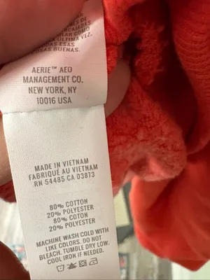 AERIE Orange Patchwork Hoodie thumbnail 8