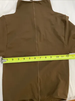 NWT Good American Essential Mock Neck Bodysuit Light Mocha Tan Size 1/2 S/M thumbnail 7