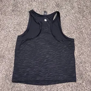90 Degrees Black & gray zebra print polyester & spandex tank top in XS thumbnail 3
