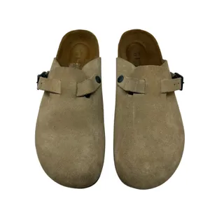 Naot Spring Clog‎ Taupe Suede Backless Tan Beige Size 41 US 10 10.5 thumbnail 2