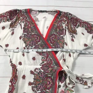 Zara Paisley Wrap Style Dress thumbnail 5