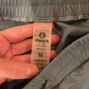 Mono B Joggers Women‎ M Blue Tapered Drawstring Pleated RK010 workout lounge thumbnail 5