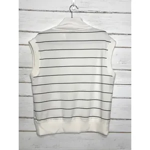 Rae Mode Matching Set Womens S Striped Half Zip Pullover Skort Shorts White thumbnail 4
